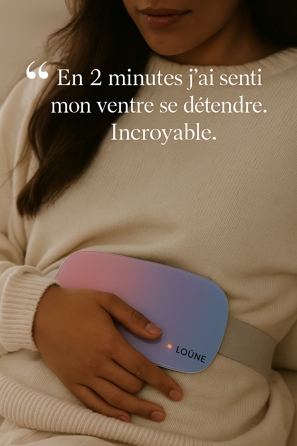 LOÜNE - Ceinture menstruelle chauffante & massante